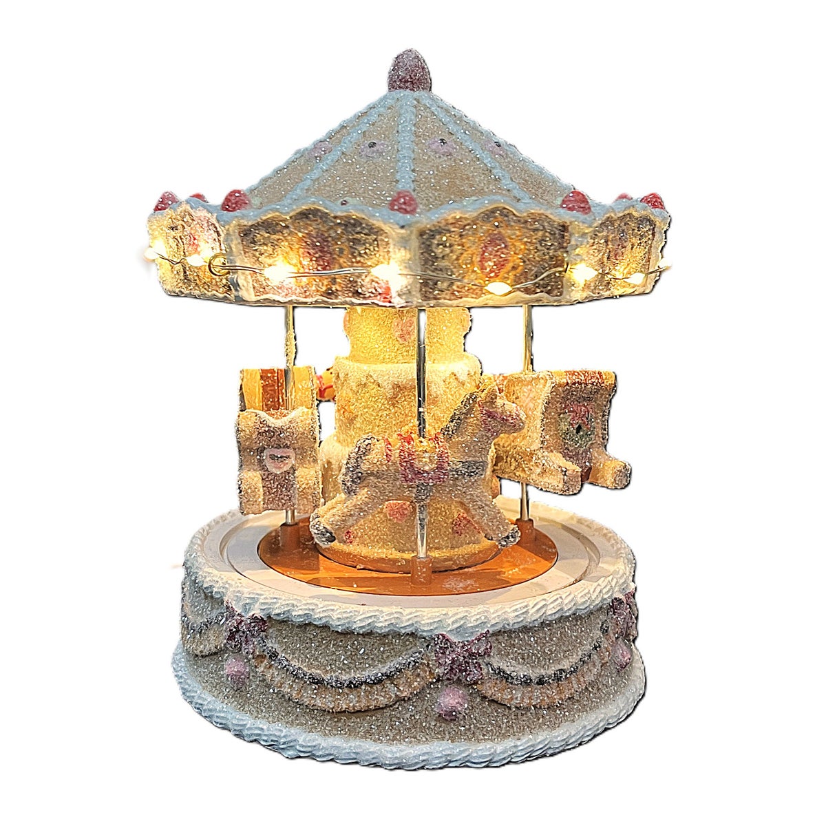 Kerstdorp draaimolen 13x13x16cm Kerstdorp draaimolen 13x13x16cm