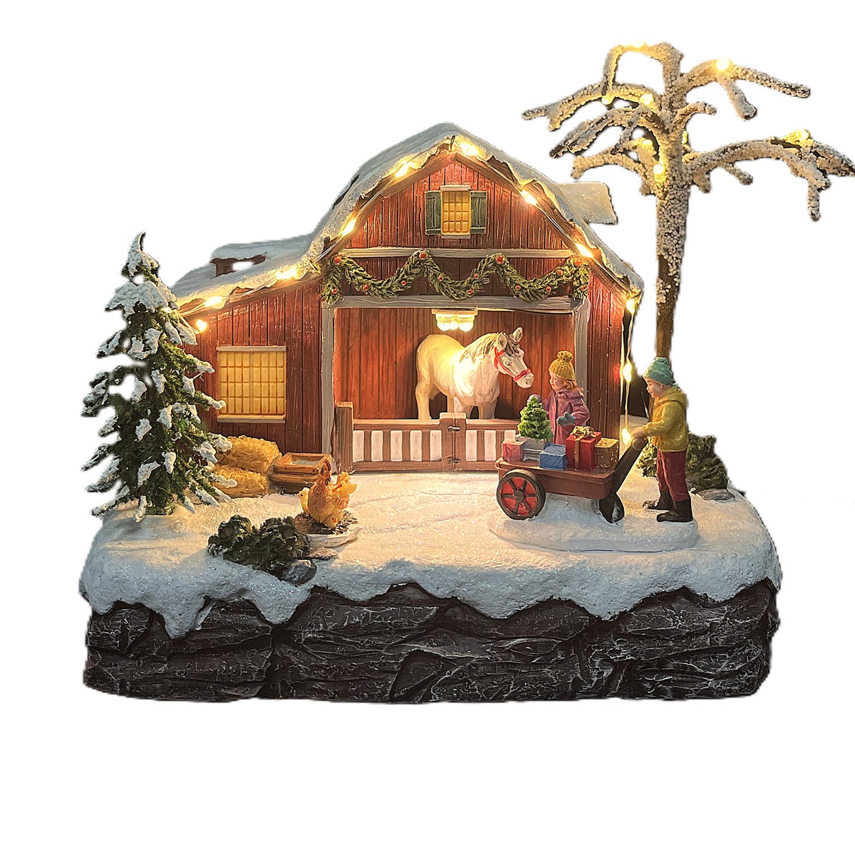 Kerstdorp pony ranch 20 x 15 x 20 cm Kerstdorp pony ranch 20 x 15 x 20 cm