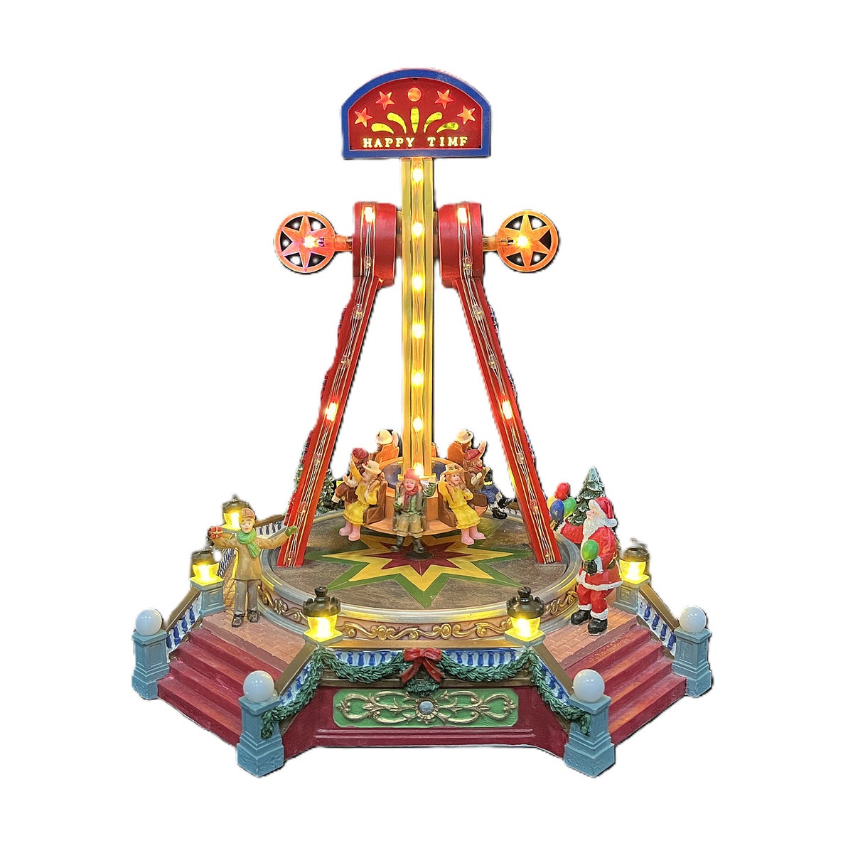 Kerstdorp frisbee 26 x 24 x 28 cm Kerstdorp frisbee 26 x 24 x 28 cm