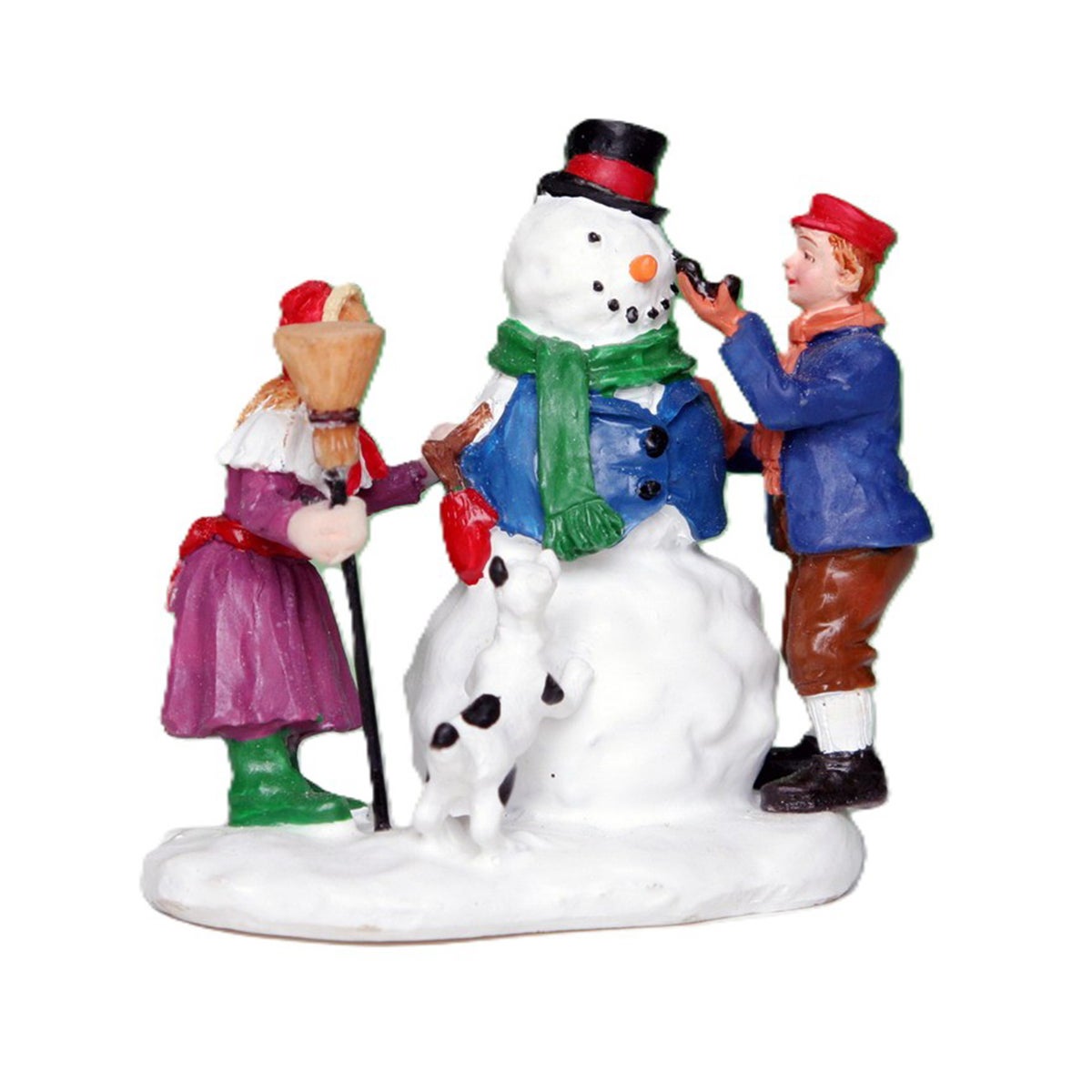 Kerstdorp sneeuwman maken Kerstdorp sneeuwman maken