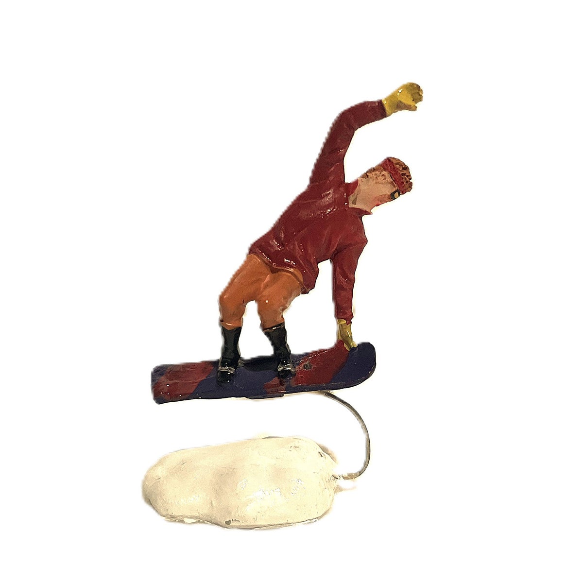 Kerstdorp snowboarder rood Kerstdorp snowboarder rood