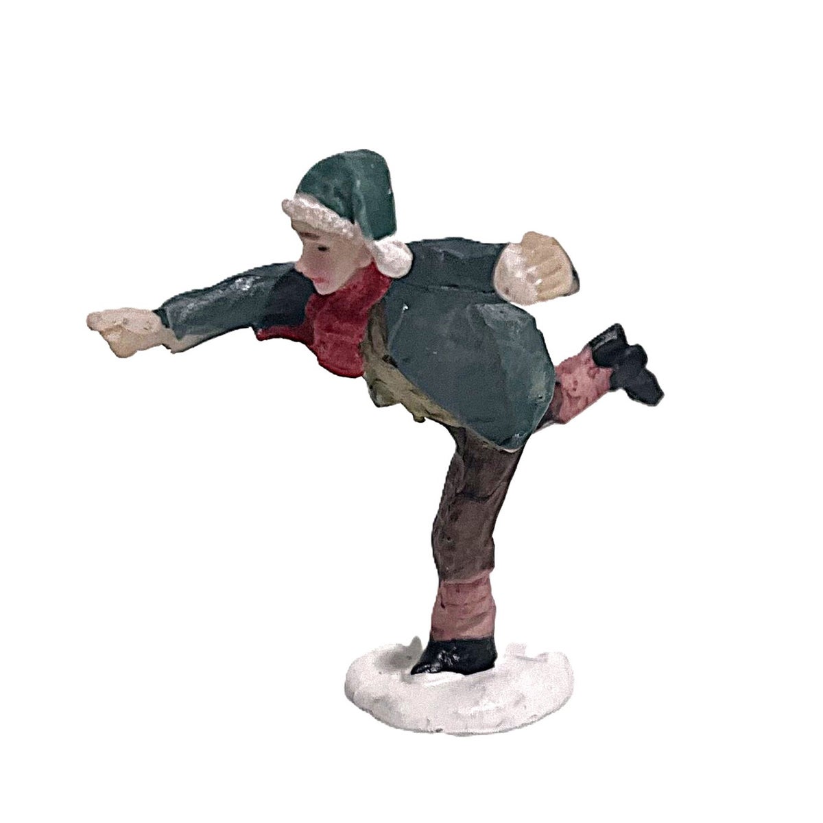 Kerstdorp schaatser groen Kerstdorp schaatser groen