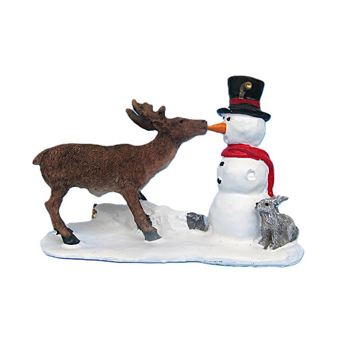 Kerstdorp rendier sneeuwpop Kerstdorp rendier sneeuwpop