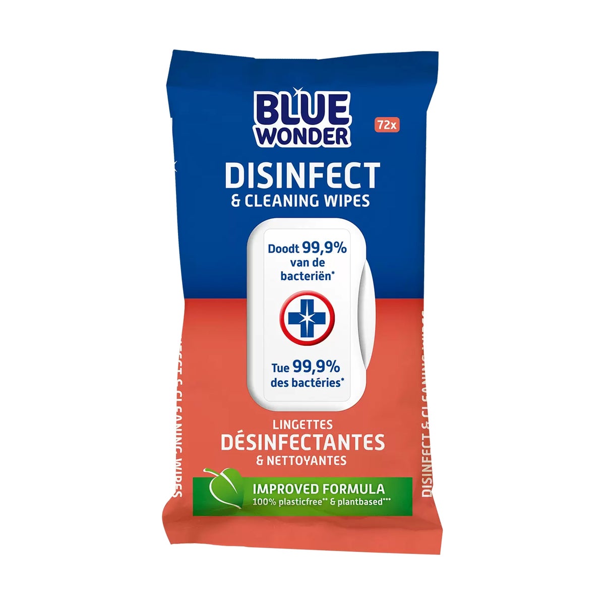 Blue Wonder disinfect & cleaning wipes 72x Blue Wonder disinfect & cleaning wipes 72x