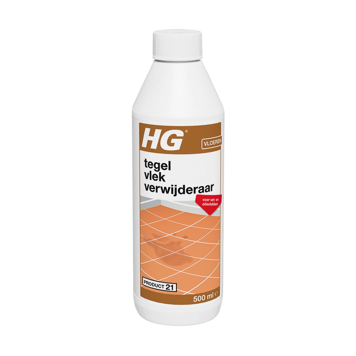 HG tegel vlekverwijderaar (product 21) 0.5L HG tegel vlekverwijderaar (product 21) 0.5L