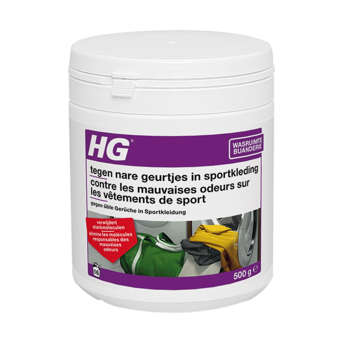 HG tegen nare geurtjes in sportkleding wasmiddeltoevoeging HG tegen nare geurtjes in sportkleding wasmiddeltoevoeging