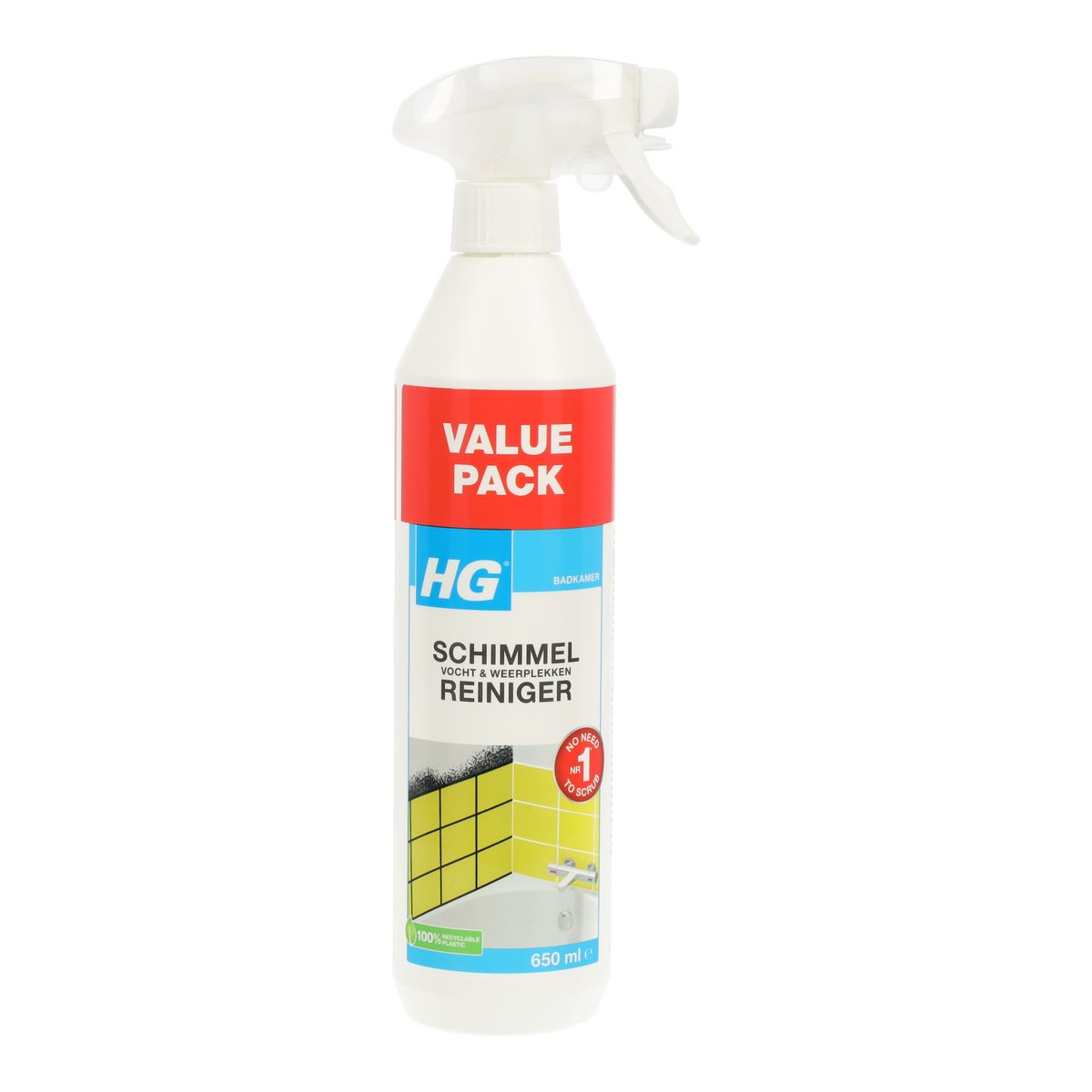 HG schimmel verwijderaar 0.65L voordeelverpakking NL 9793N HG schimmel verwijderaar 0.65L voordeelverpakking NL 9793N