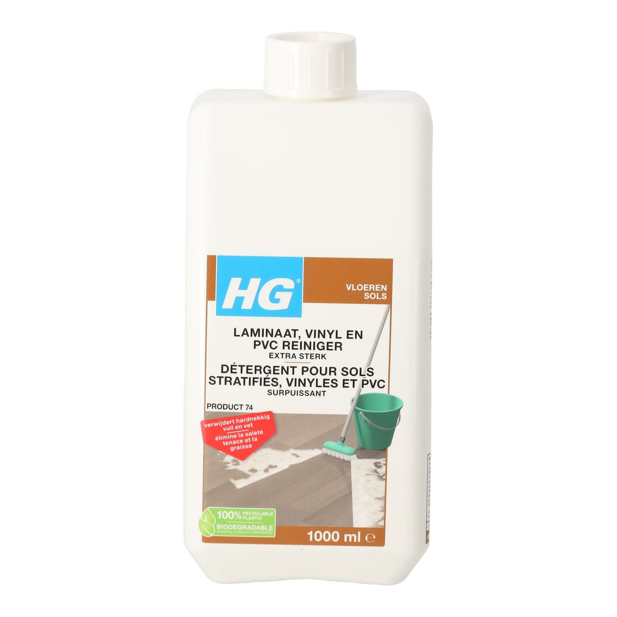 HG laminaat, vinyl & PVC krachtreiniger HG laminaat, vinyl & PVC krachtreiniger