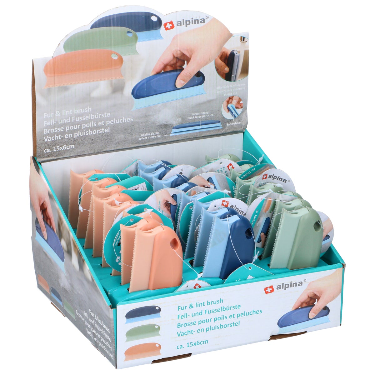 Vacht- en pluisborstel Vacht- en pluisborstel