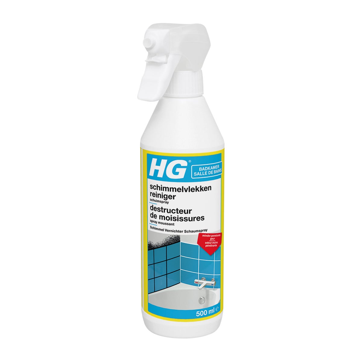 HG schimmel-, voeg- en wandreiniger schuimspray 0.5L 416B HG schimmel-, voeg- en wandreiniger schuimspray 0.5L 416B