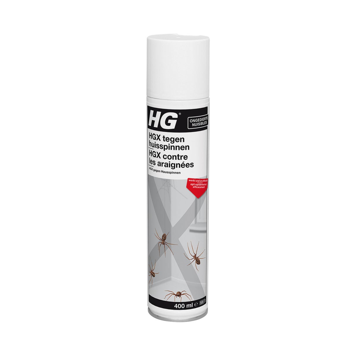 HGX spray tegen huisspinnen 0.4L BE 14215B HGX spray tegen huisspinnen 0.4L BE 14215B