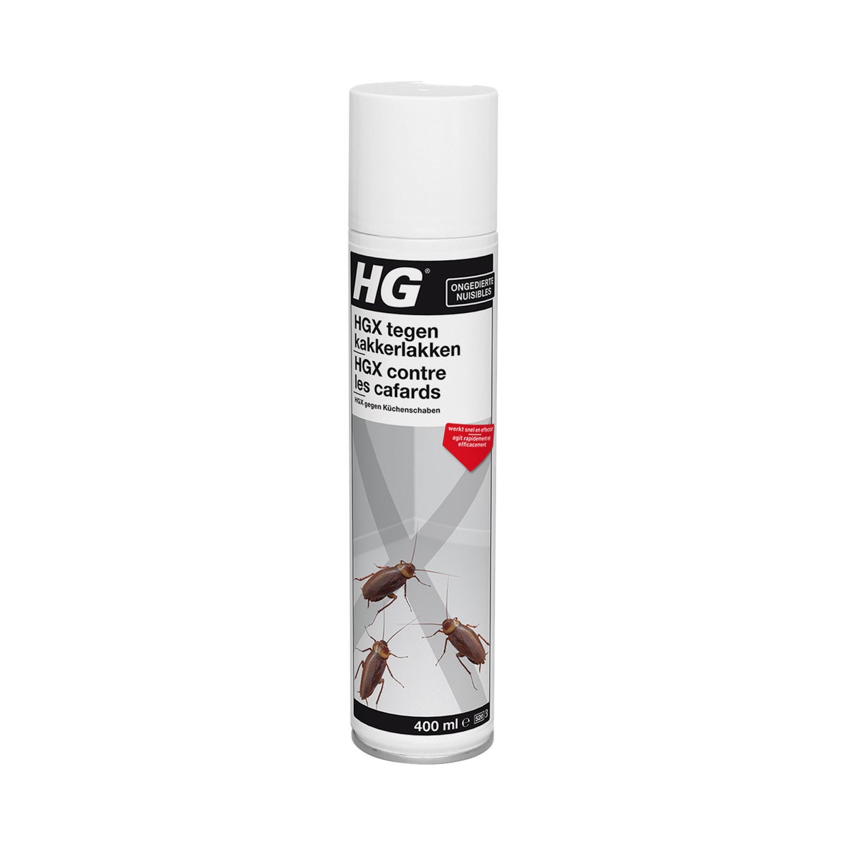 HGX spray tegen kakkerlakken 0.4L BE 14615B HGX spray tegen kakkerlakken 0.4L BE 14615B
