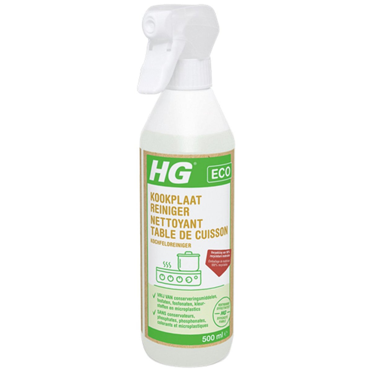 HG ECO kookplaat reiniger 0.5L NL/BE HG ECO kookplaat reiniger 0.5L NL/BE