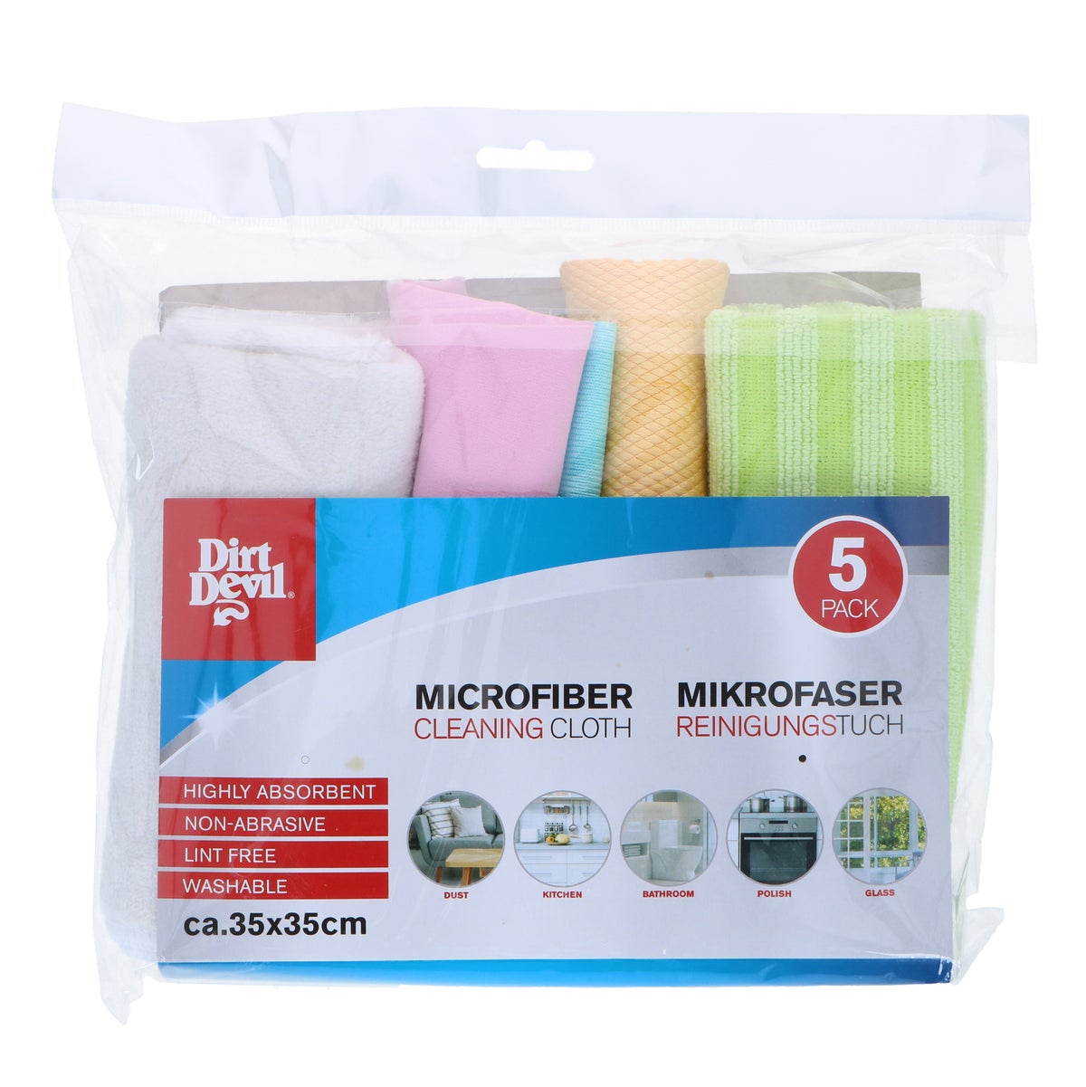Doek microvezel 35 x 35 5 stuks Dirt Devil Doek microvezel 35 x 35 5 stuks Dirt Devil