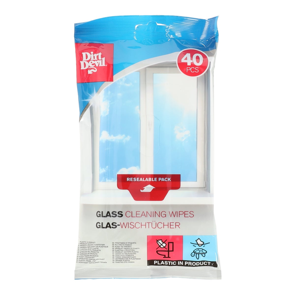 Glasreinigingsdoekje 40 stuks Dirt Devil Glasreinigingsdoekje 40 stuks Dirt Devil