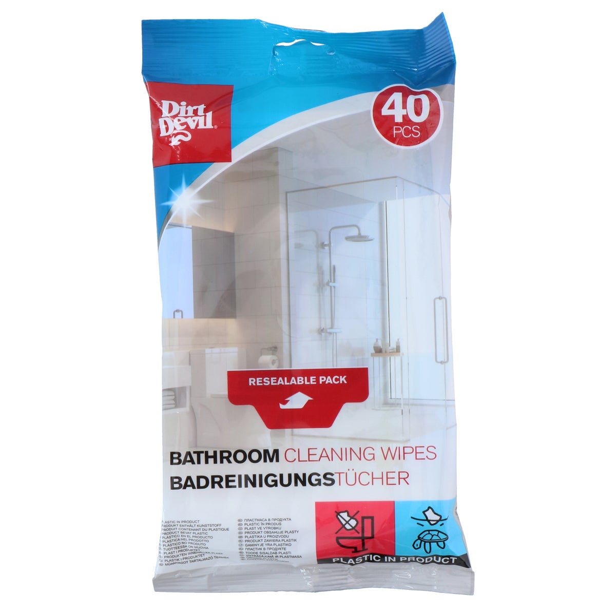 Schoonmaakdoekjes badkamer Dirt Devil Schoonmaakdoekjes badkamer Dirt Devil