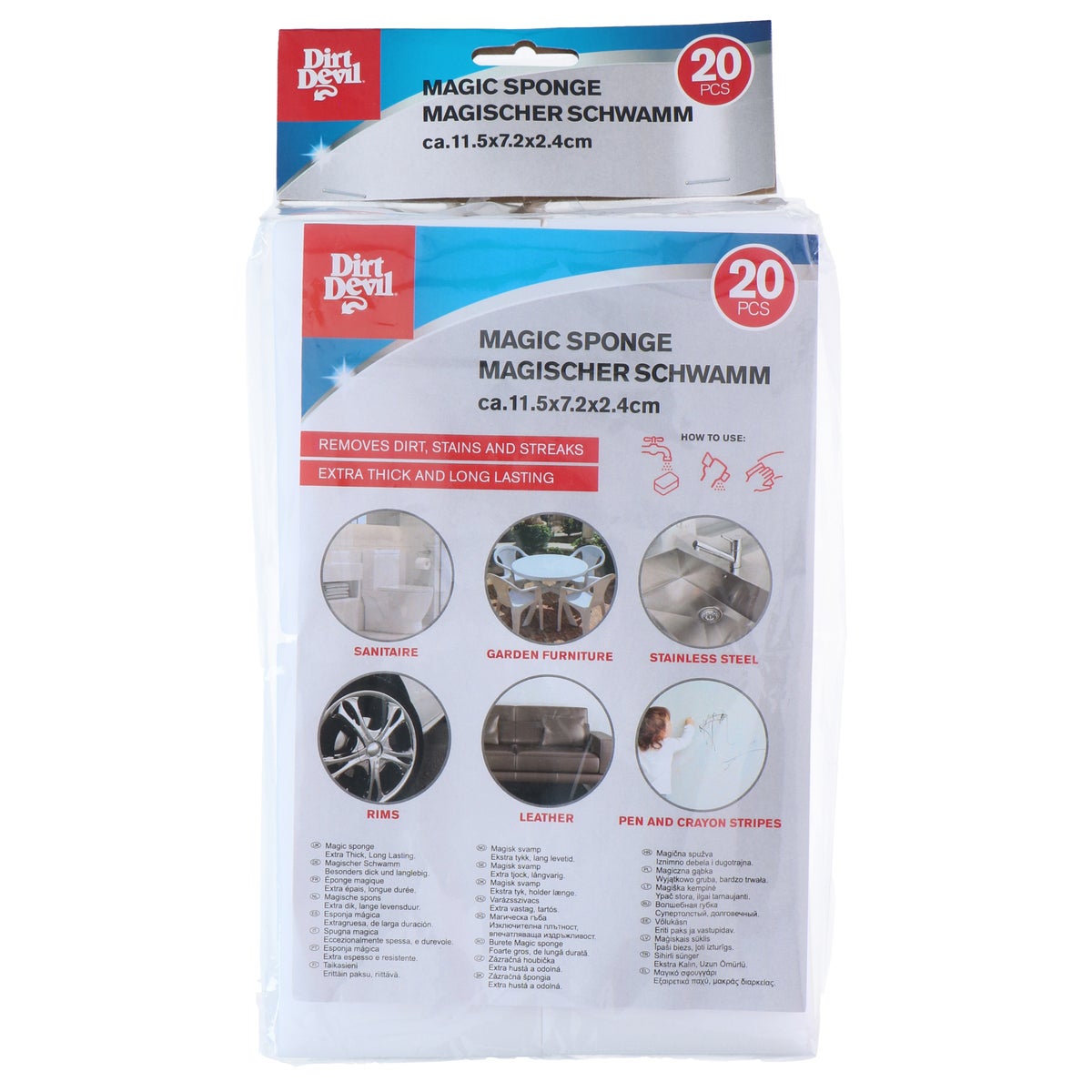 Magische spons 20 stuks Dirt Devil Magische spons 20 stuks Dirt Devil