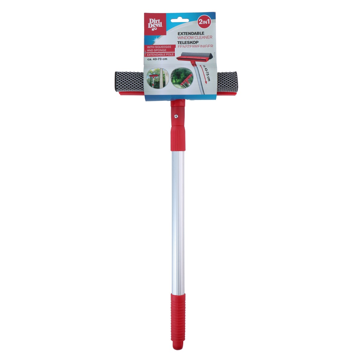 Raamreiniger 2in1 telesc 43-73cm Dirt Devil Raamreiniger 2in1 telesc 43-73cm Dirt Devil