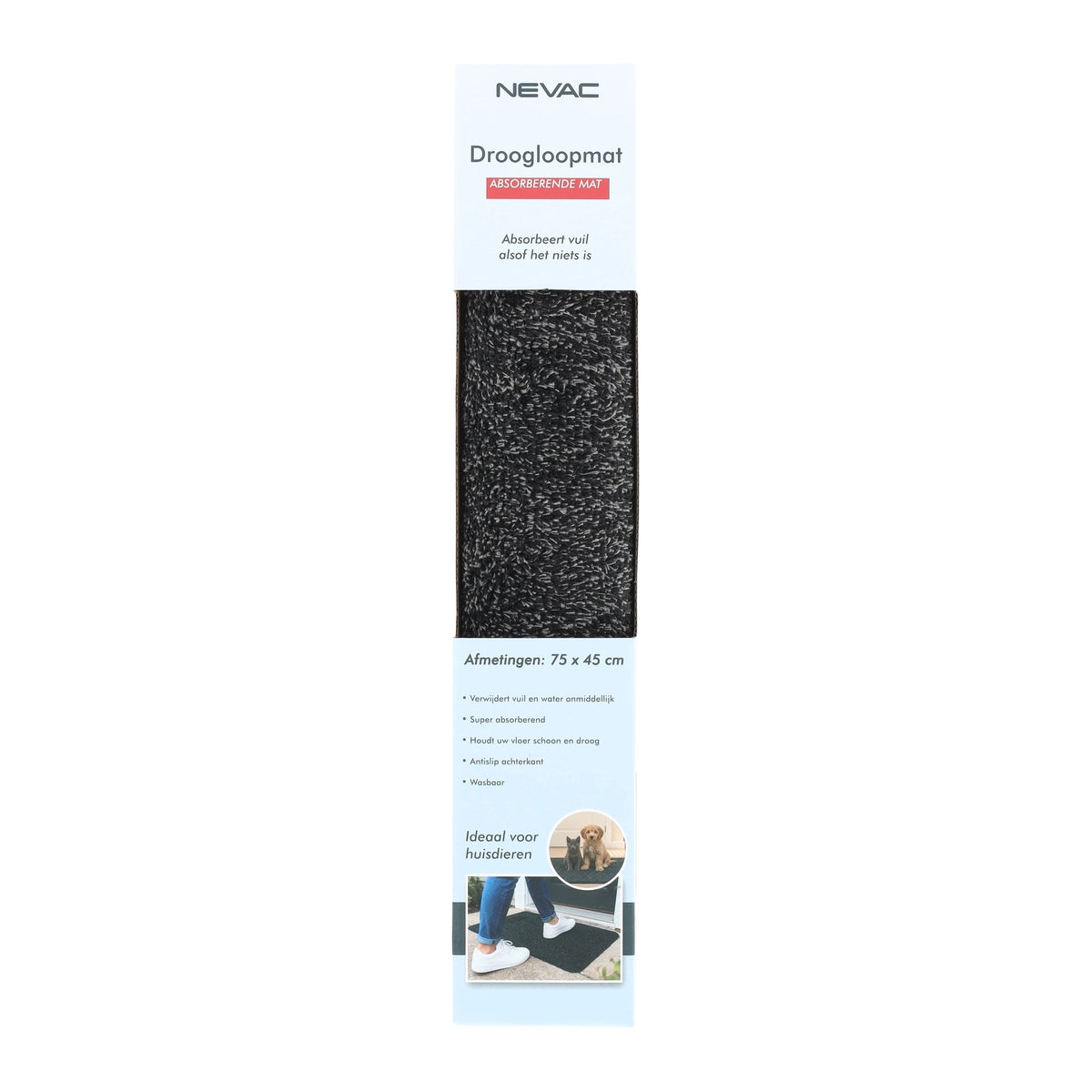Droogloopmat 75 x 45 cm antraciet Droogloopmat 75 x 45 cm antraciet
