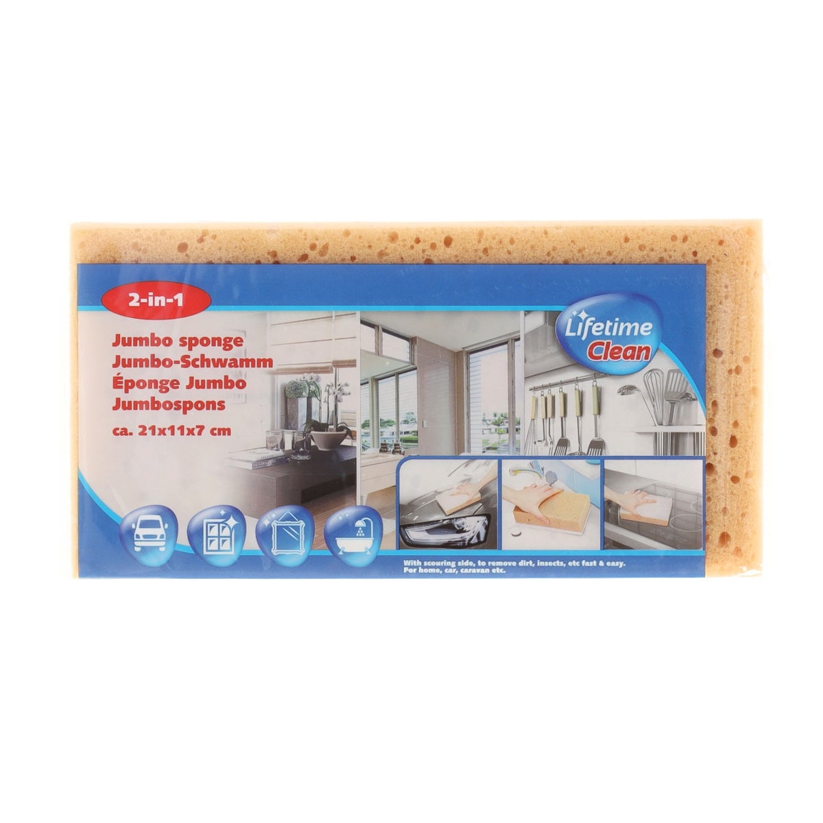 Spons jumbo 2-in-1 Spons jumbo 2-in-1
