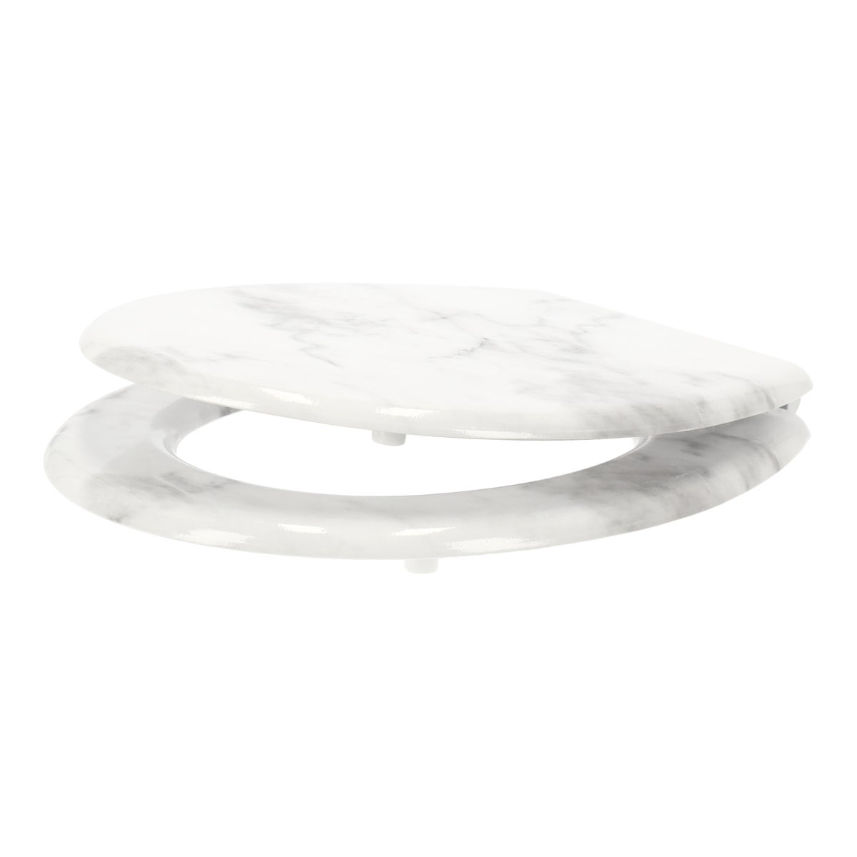 Toiletbril print marmer wit Toiletbril print marmer wit
