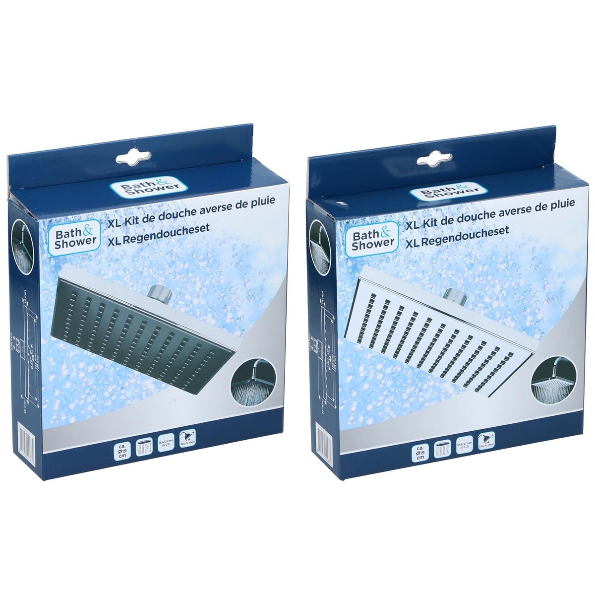 Regendoucheset vierkant Regendoucheset vierkant