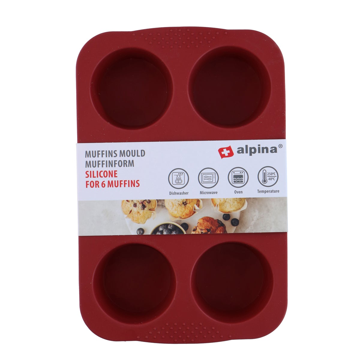 Muffinvorm 26,5x17,3x4 cm - Alpina Muffinvorm 26,5x17,3x4 cm - Alpina