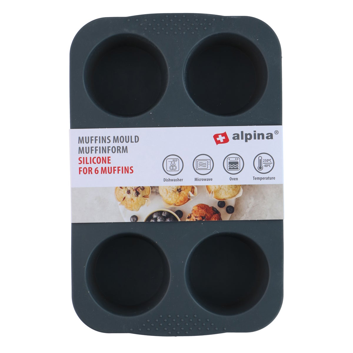 Muffinvorm 26,5 x 17,3 x 4 cm - Alpina Muffinvorm 26,5 x 17,3 x 4 cm - Alpina