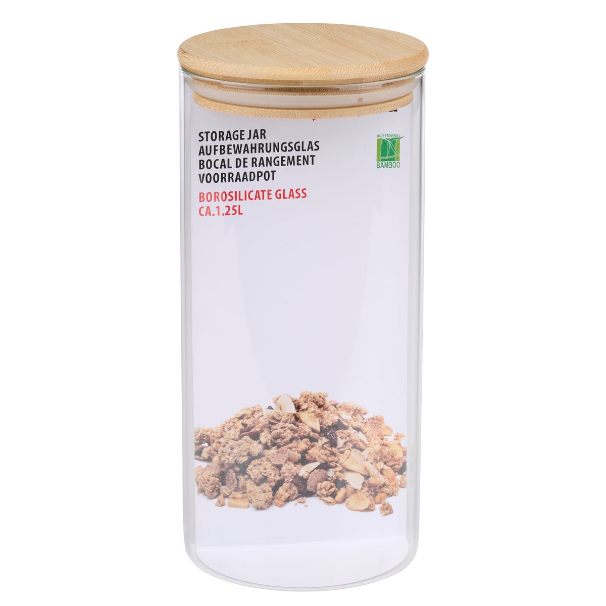 Voorraadpot glas 1,25L Alpina Voorraadpot glas 1,25L Alpina