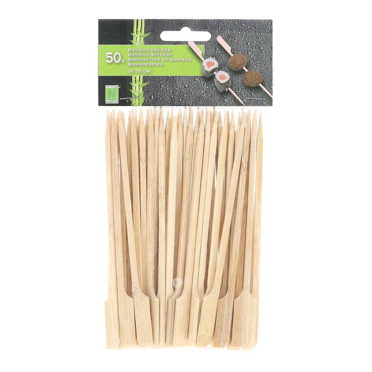 Spies bamboo 15 cm 50 stuks Spies bamboo 15 cm 50 stuks