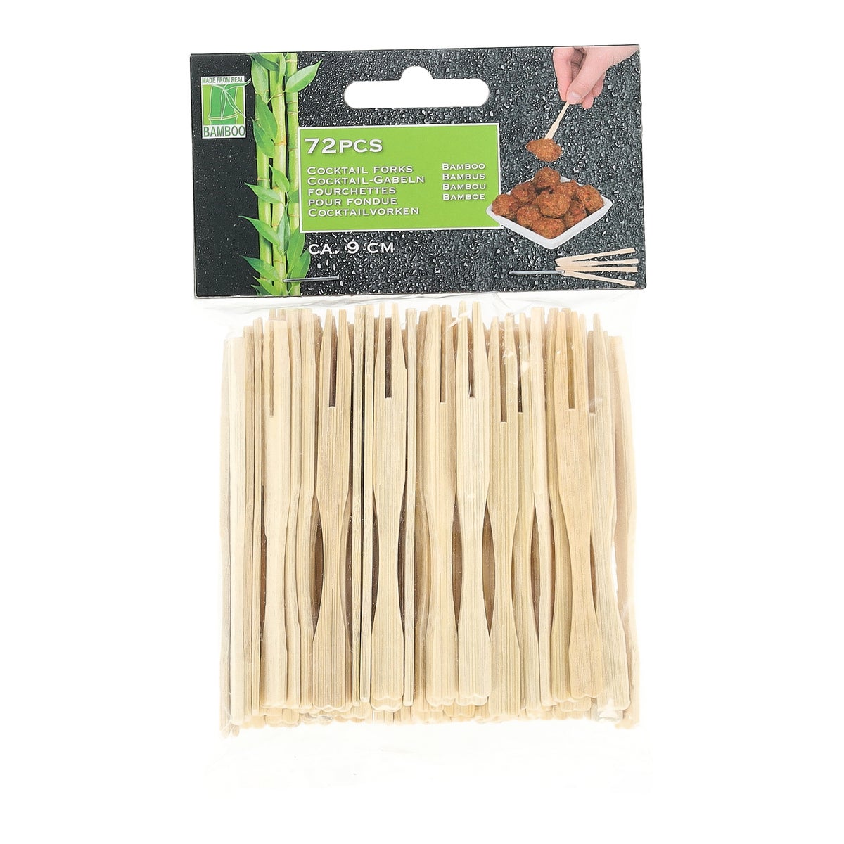 Cocktailvork bamboo 72 stuks Cocktailvork bamboo 72 stuks