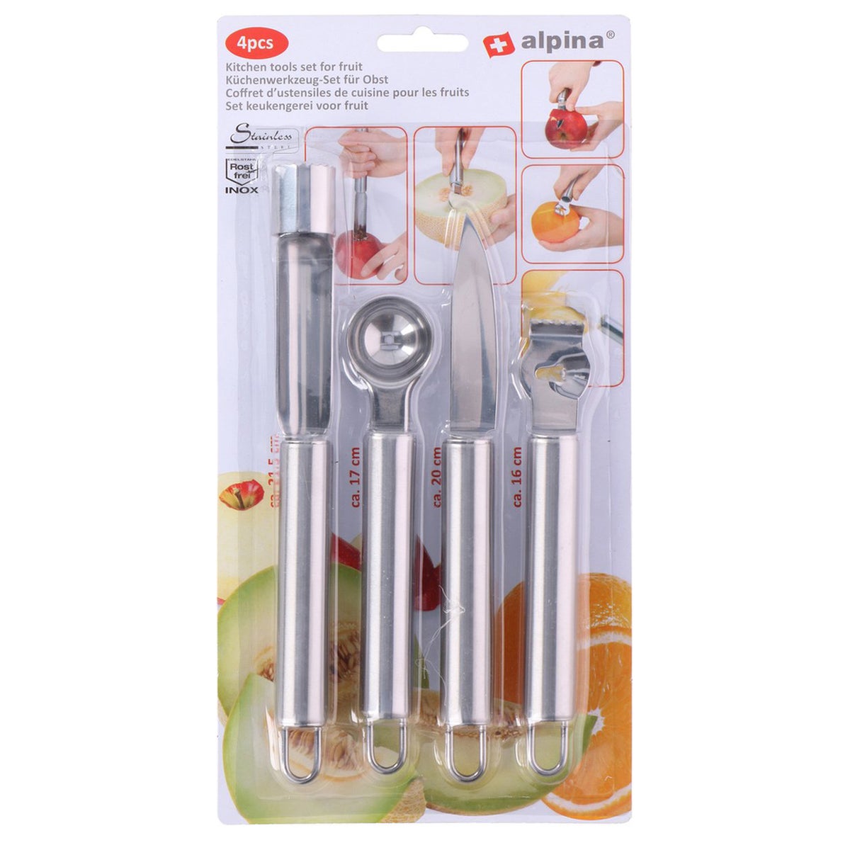 Keukenset fruit 4-delig Alpina Keukenset fruit 4-delig Alpina