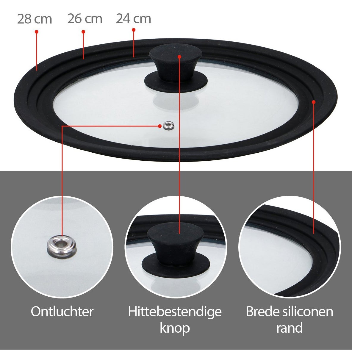 Deksel D28 cm Alpina Deksel D28 cm Alpina