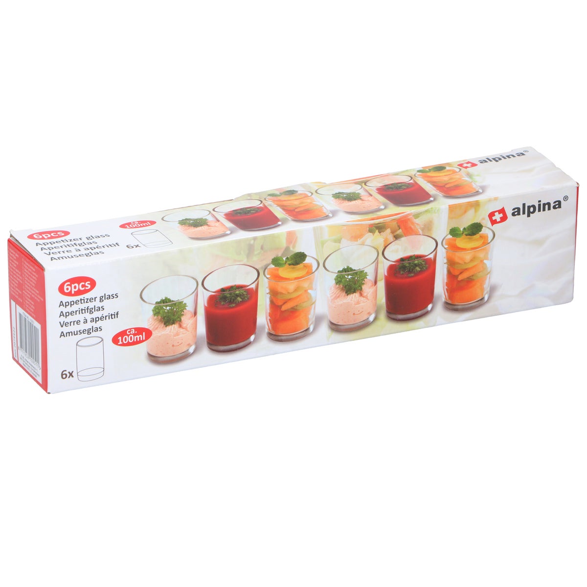 Aperitiefglas 100 ml 6 stuks Alpina Aperitiefglas 100 ml 6 stuks Alpina