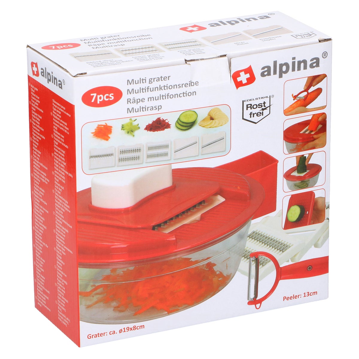 Multirasp 7 stuks PS/PP/SS Alpina Multirasp 7 stuks PS/PP/SS Alpina