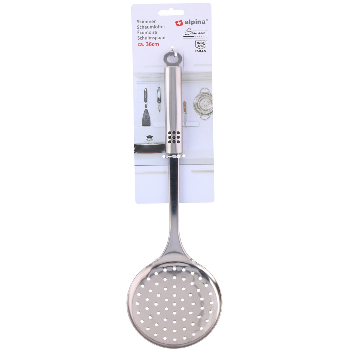 Schuimspaan 36 cm RVS Alpina Schuimspaan 36 cm RVS Alpina