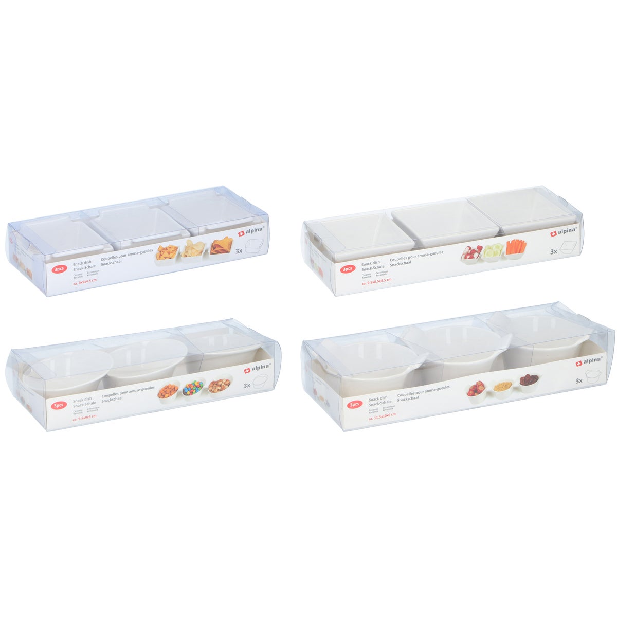 Serveerschaaltjes 3 stuks Serveerschaaltjes 3 stuks