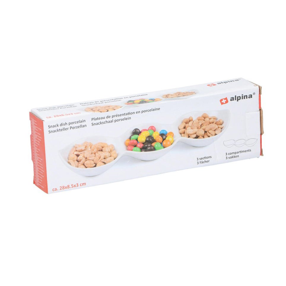 Snackschaal 28x8,5x3cm Snackschaal 28x8,5x3cm