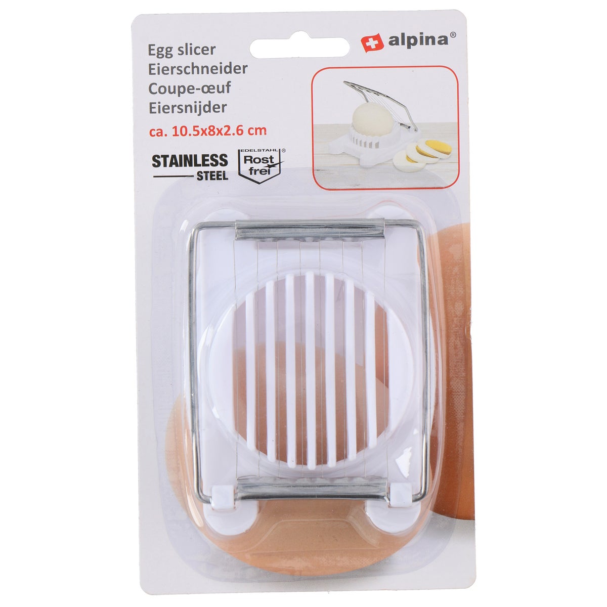 Eiersnijder 8x10x3cm Alpina Eiersnijder 8x10x3cm Alpina