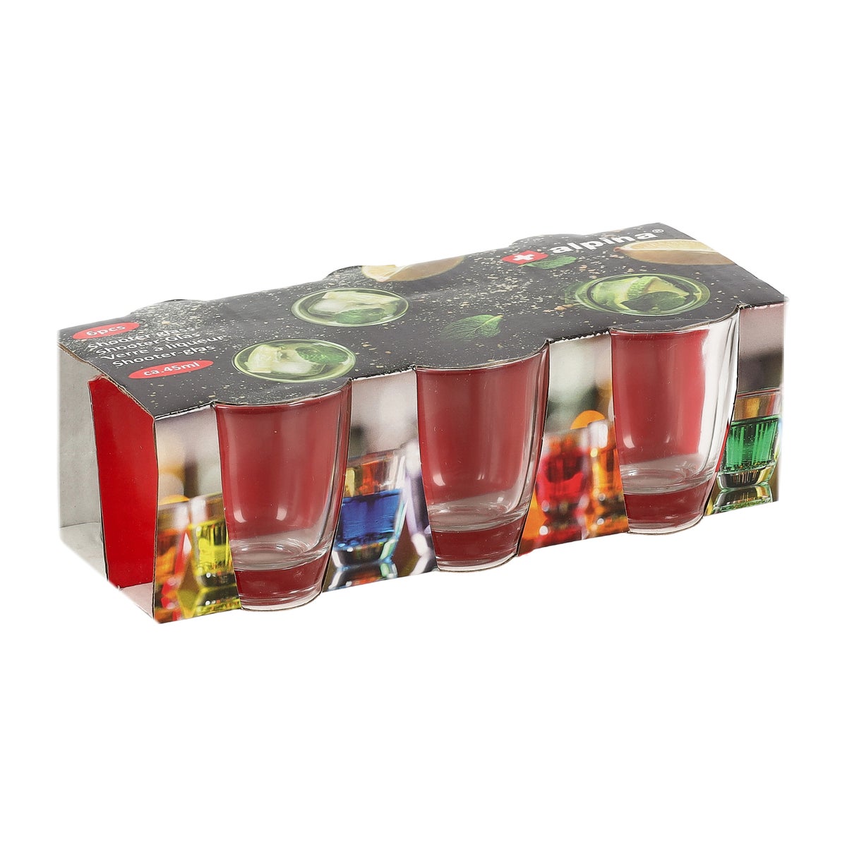 Borrelglas 45ml 6 stuks Alpina Borrelglas 45ml 6 stuks Alpina