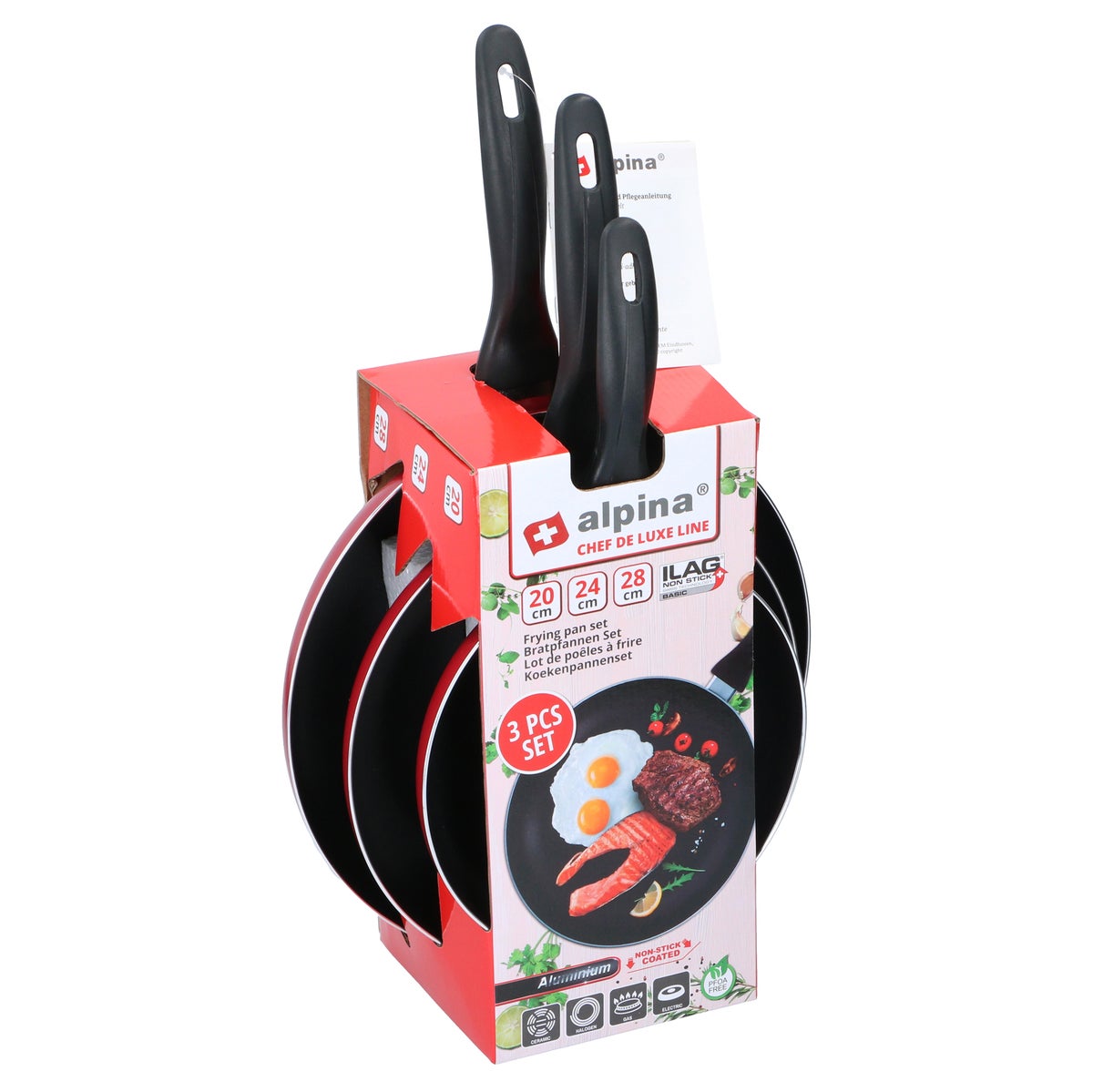 Koekenpan D20 x 24 x 28 cm Alpina Koekenpan D20 x 24 x 28 cm Alpina