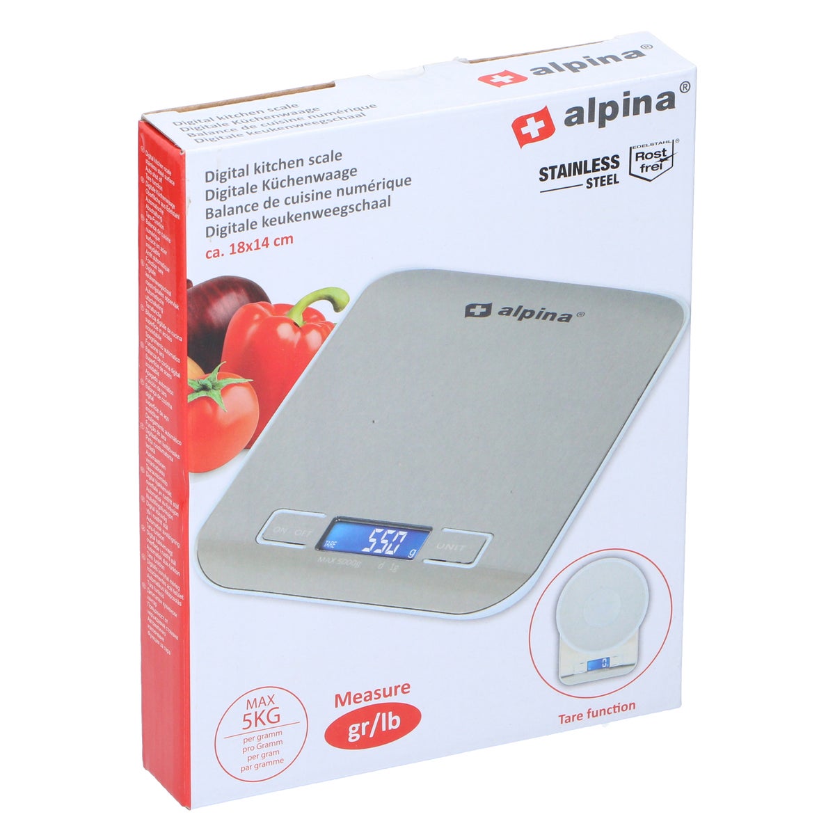 Keukenweegschaal 5kg Alpina Keukenweegschaal 5kg Alpina