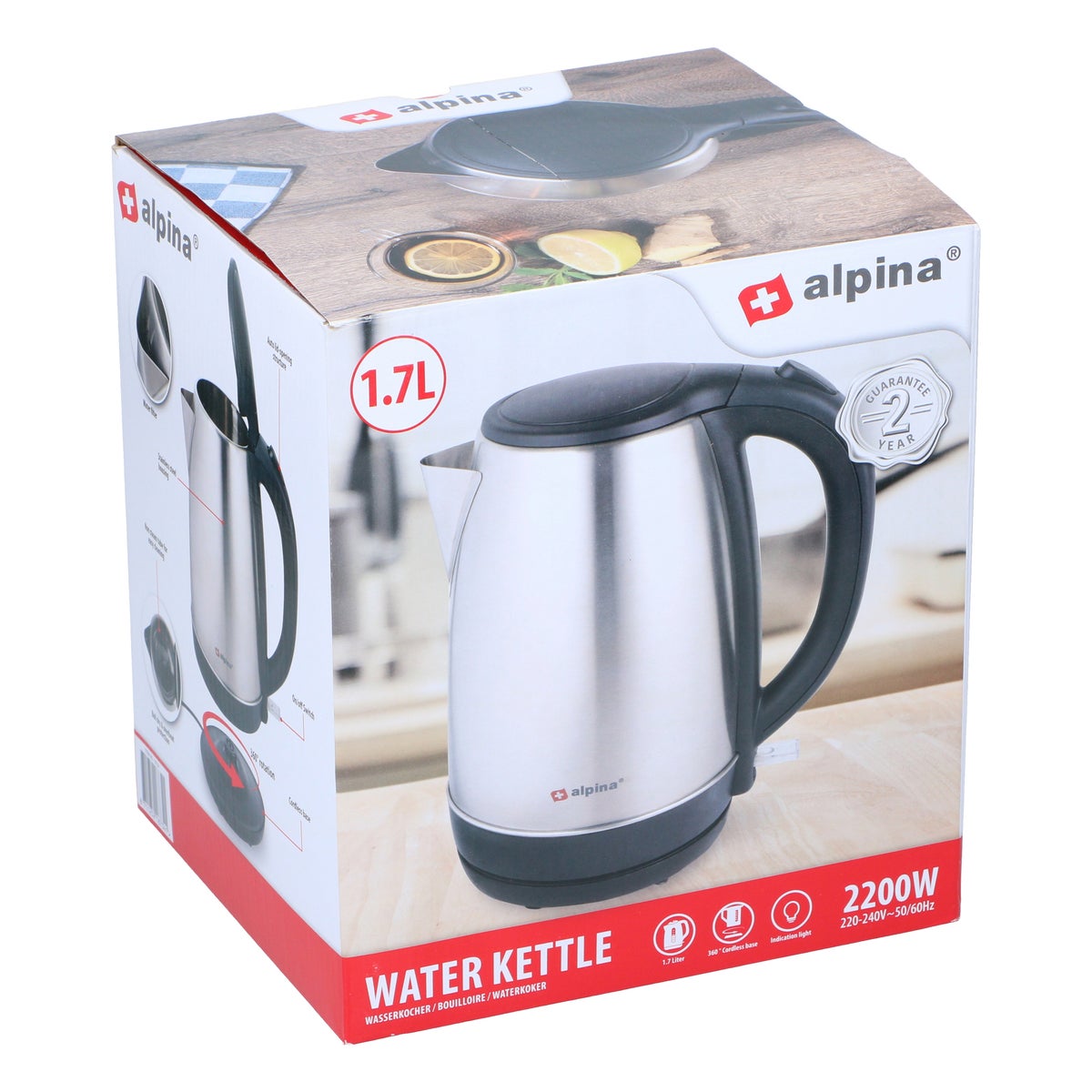 Waterkoker 1,7 L 1850-2200W Alpina Waterkoker 1,7 L 1850-2200W Alpina