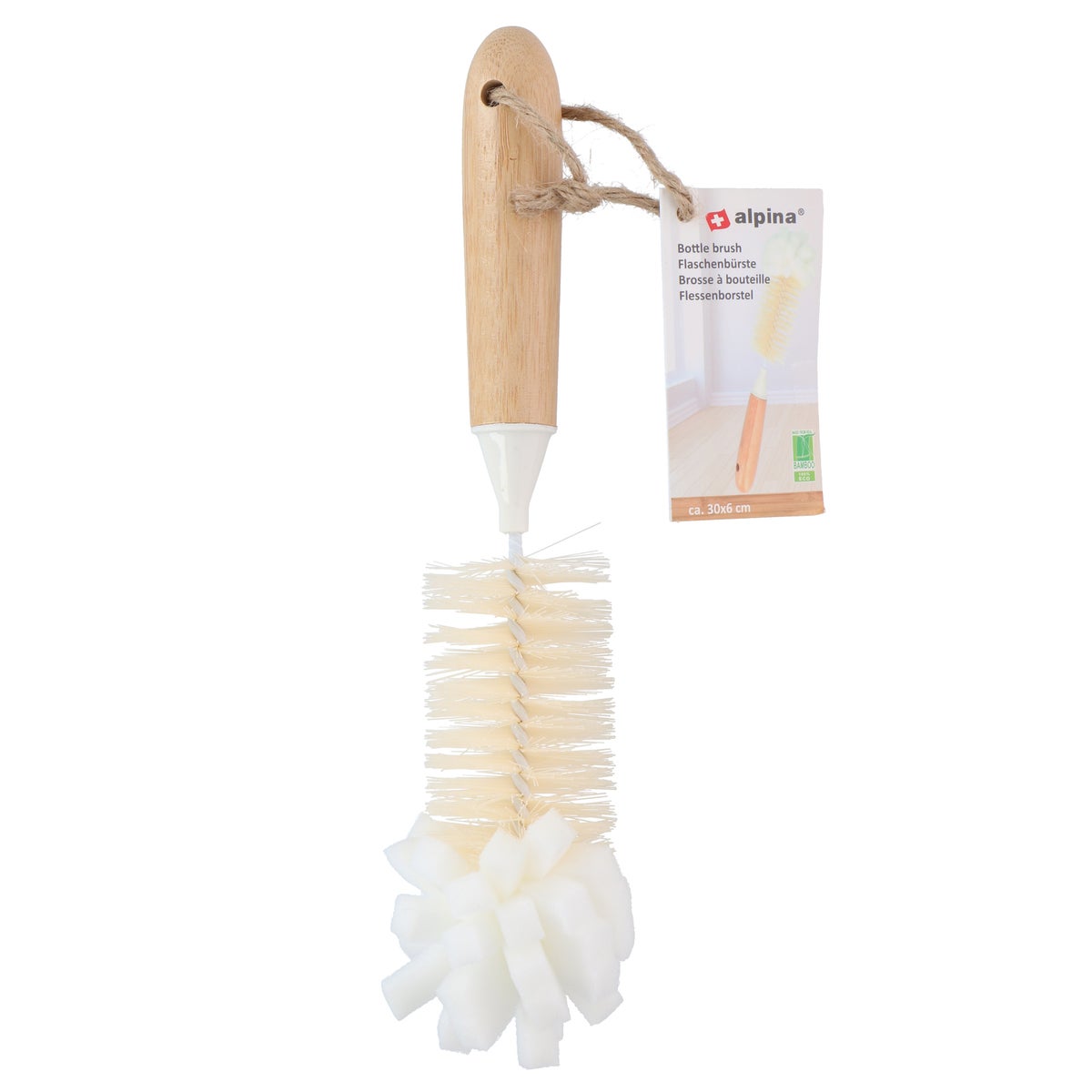 Flessenborstel bamboe Alpina Flessenborstel bamboe Alpina