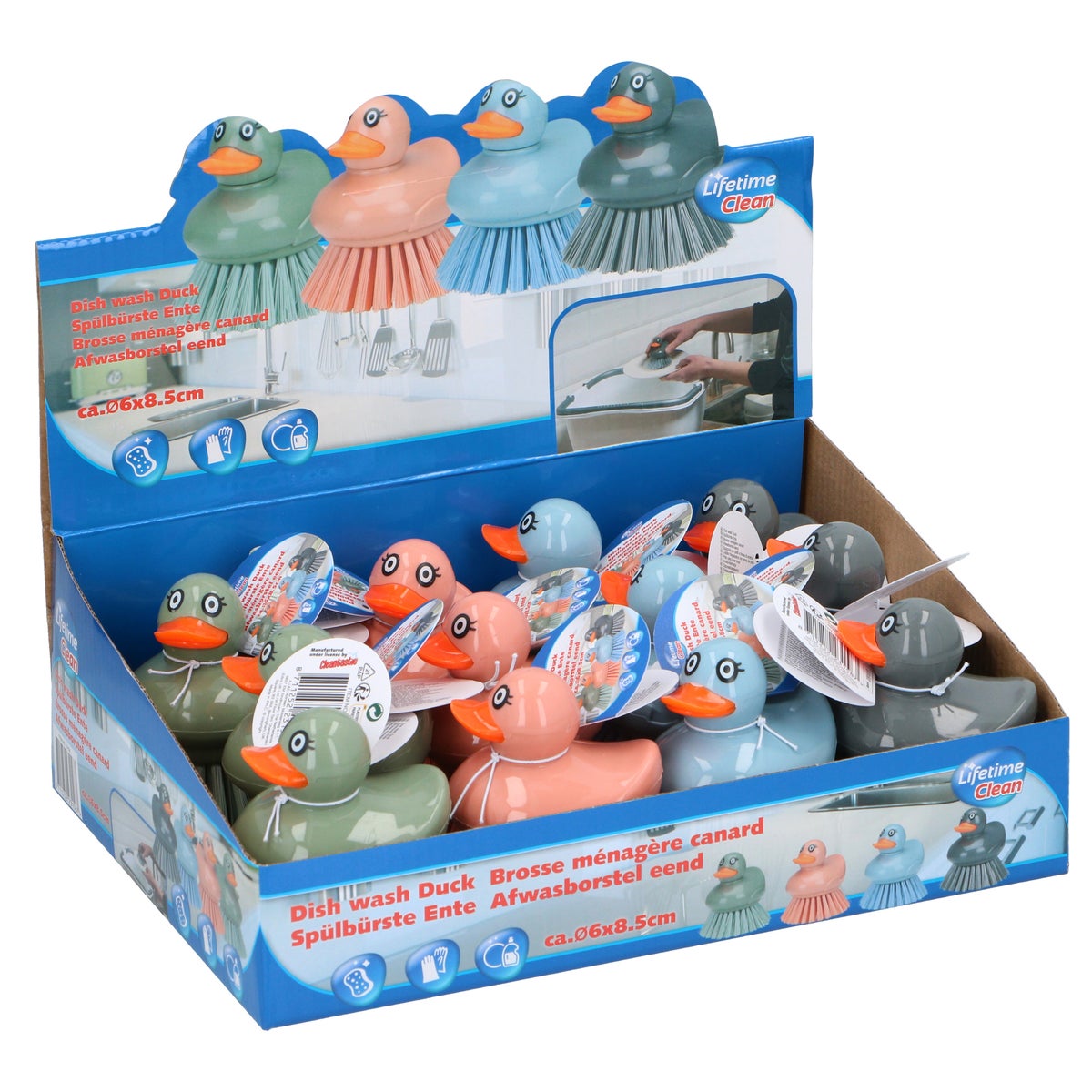 Afwasborstel eend Afwasborstel eend