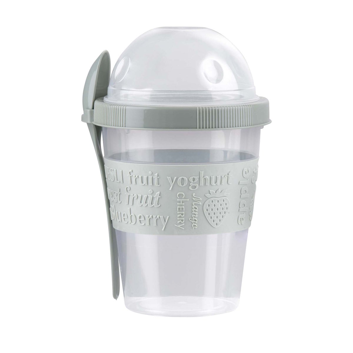 Beker yoghurt met lepel 500 ml assorti Alpina Beker yoghurt met lepel 500 ml assorti Alpina