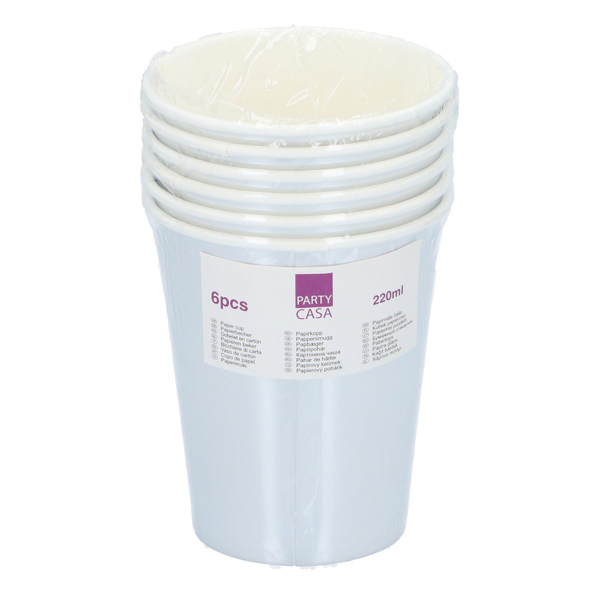 Beker papier 6 stuks 2 assorti Beker papier 6 stuks 2 assorti
