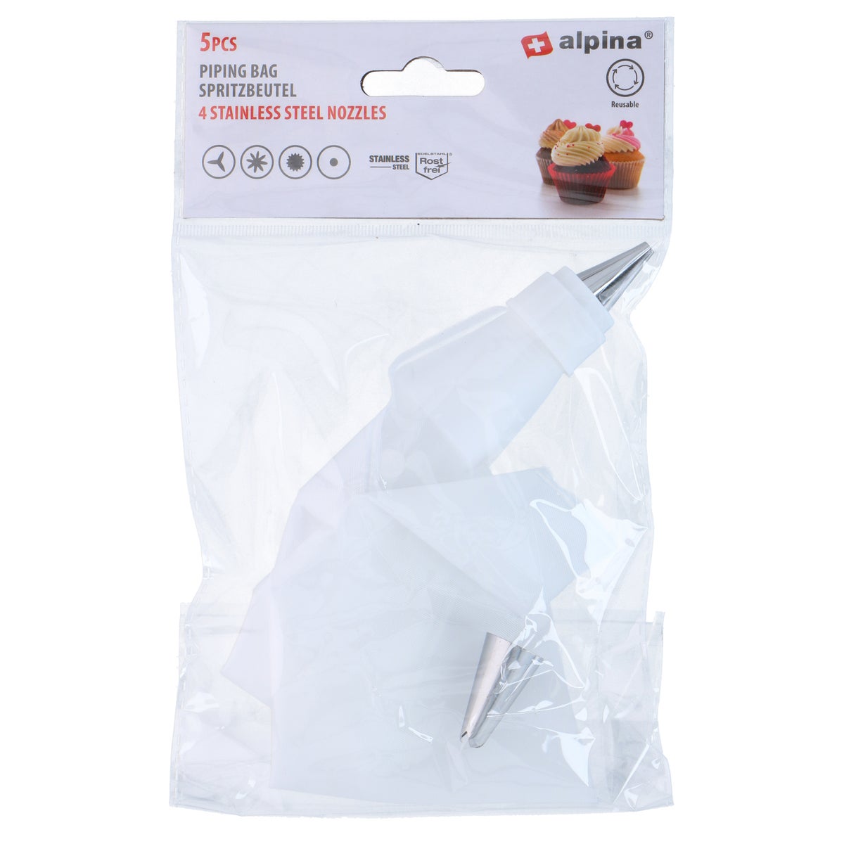 Spuitzak+nozzle 5-delig Alpina Spuitzak+nozzle 5-delig Alpina