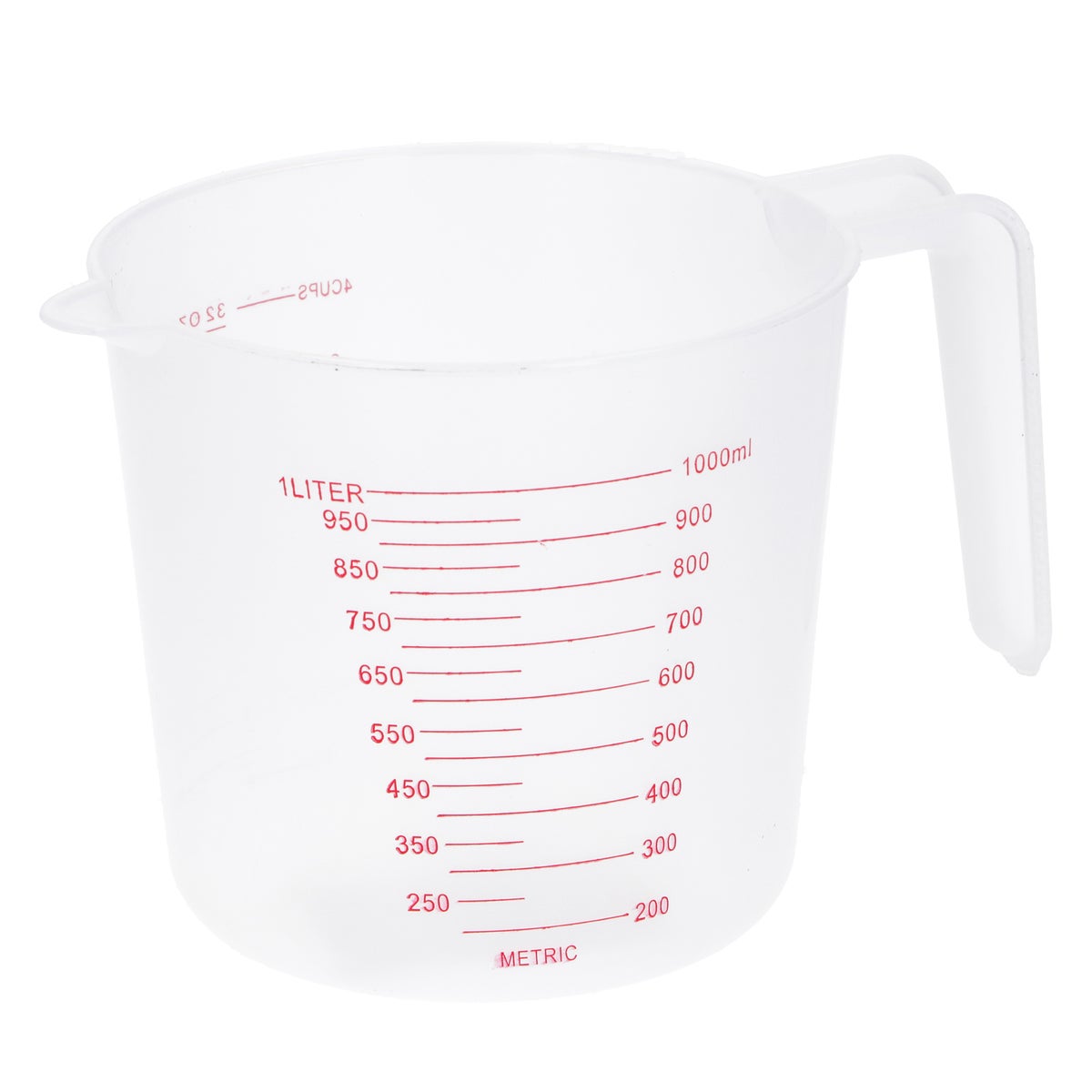 Maatbeker plastic 1L Maatbeker plastic 1L