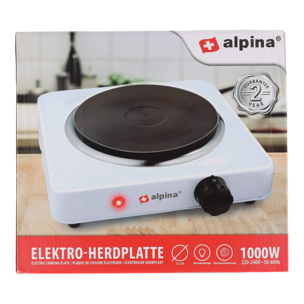 Kookplaat 1000W Alpina Kookplaat 1000W Alpina